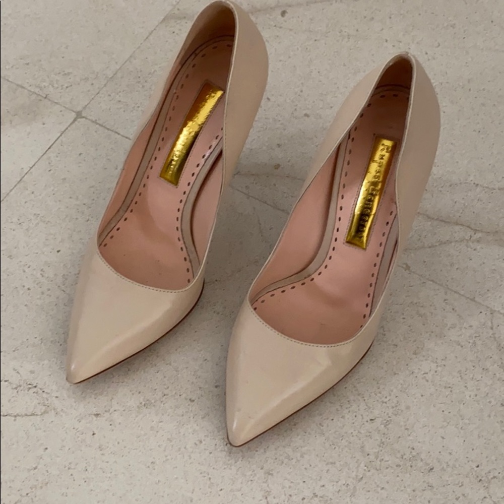 Rupert Sanderson nude pumps size 37